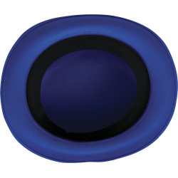 Modrý klobúk s mašľou